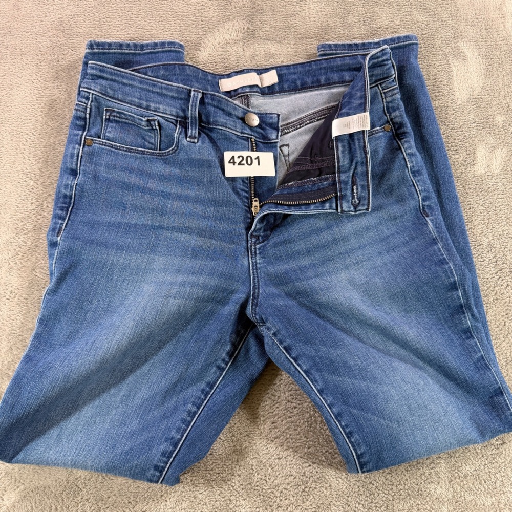 Athleta Sculpt Tight Jeans Women 10 Blue Medium Wash High Rise Skinny Stretch
